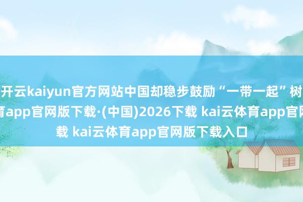 开云kaiyun官方网站中国却稳步鼓励“一带一起”树立-kai云体育app官网版下载·(中国)2026下载 kai云体育app官网版下载入口