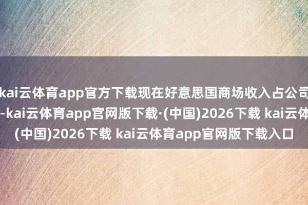 kai云体育app官方下载现在好意思国商场收入占公司合座收入的65%傍边-kai云体育app官网版下载·(中国)2026下载 kai云体育app官网版下载入口
