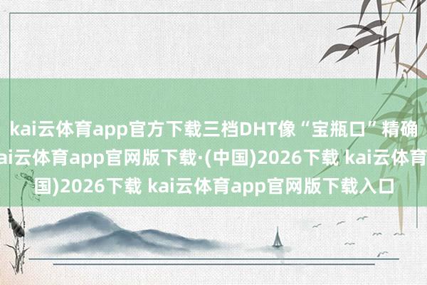kai云体育app官方下载三档DHT像“宝瓶口”精确死心能源“流量”-kai云体育app官网版下载·(中国)2026下载 kai云体育app官网版下载入口