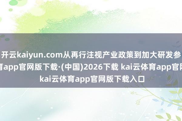 开云kaiyun.com从再行注视产业政策到加大研发参加-kai云体育app官网版下载·(中国)2026下载 kai云体育app官网版下载入口